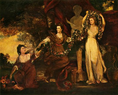 As Três Graças, 1773, c1912 de Joshua Reynolds