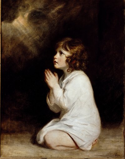 O menino Samuel, em oração (óleo sobre tela de Joshua Reynolds