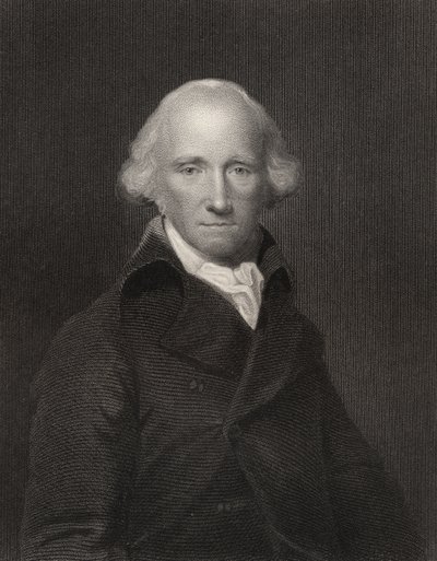 Warren Hastings, gravado por H. Robinson, da National Portrait Gallery, volume III, publicado em 1835 de Joshua Reynolds