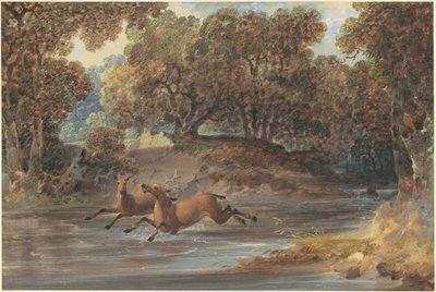 Paisagem com veados, Carolina do Norte de Joshua Shaw