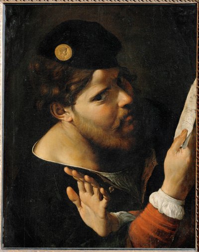 Um homem a cantar de Josiah Gilbert