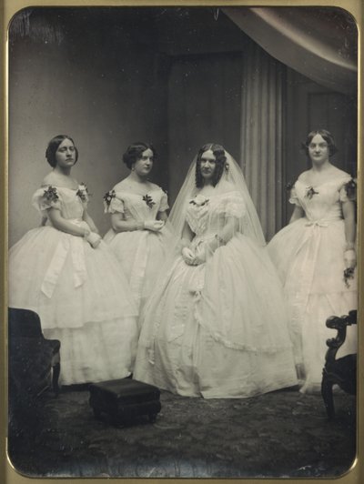 Uma noiva e suas damas de honra de Josiah Johnson Hawes
