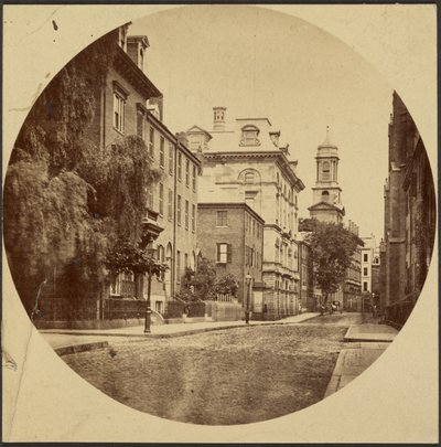Chauncy Street a partir de Exeter Place de Josiah Johnson Hawes