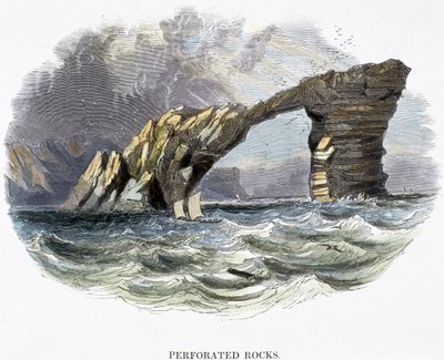 Rochas perfuradas, de fenômenos da natureza, 1849 de Josiah Wood Whymper