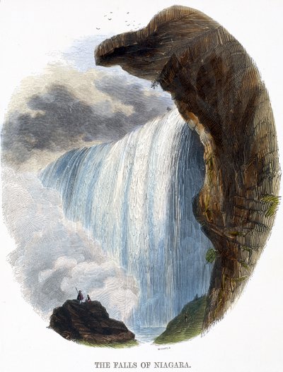 As Cataratas do Niágara, de Fenômenos da Natureza, 1849 de Josiah Wood Whymper