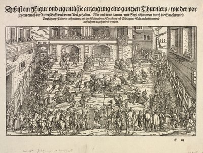 Um Torneio, 1565. de Josse Amman