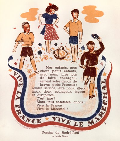 A propaganda do Marechal Petain de Josse Photo