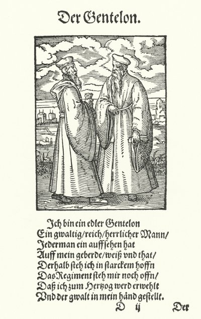 Os Nobres (gravura) de Jost (after) Amman