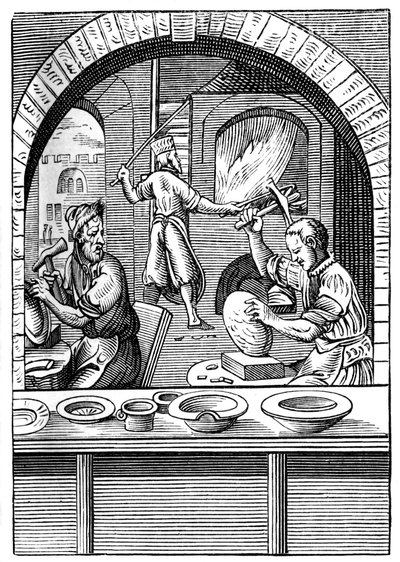 Fabricante de bacias, século XVI em 1849. de Jost Amman