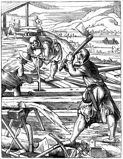 Carpinteiros, século XVI 1849 de Jost Amman