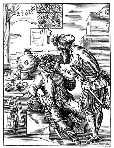 Dentista, século XVI, 1849. de Jost Amman