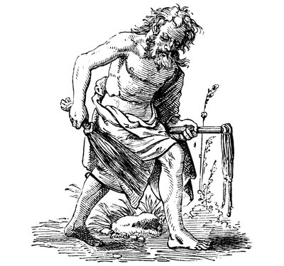 Flagelante, século XVI de Jost Amman