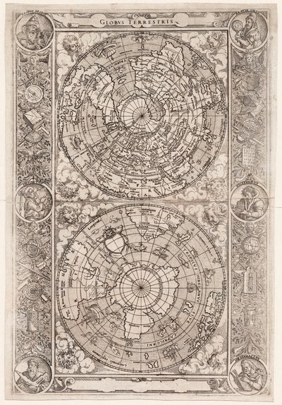 Globus terrestris (Gráfico) de Jost Amman