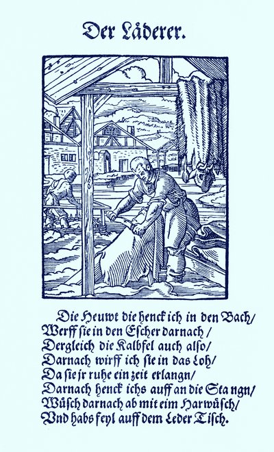 Curtidor de peles de Jost Amman
