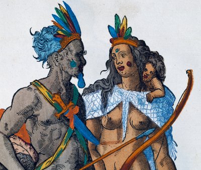 Índios peruanos, gravura de Jost Amman (1539-1591) de Jost Amman