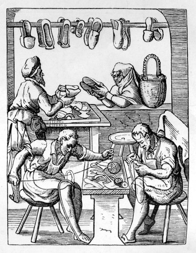 Sapateiro, c1559-1591 de Jost Amman