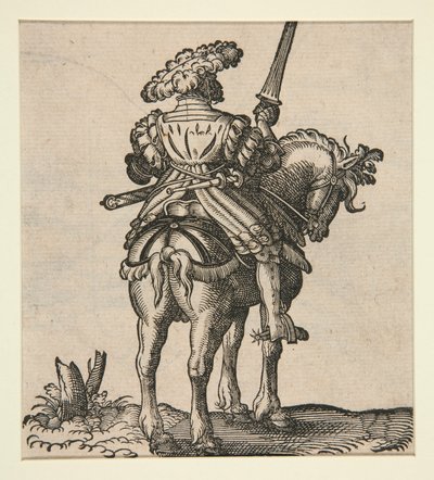 Soldado a cavalo de Jost Amman