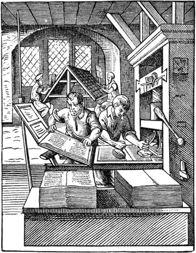 The Printers Workshop, 1568. de Jost Amman