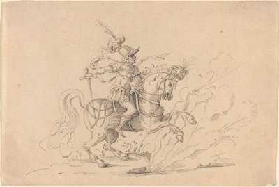 O sacrifício de Marcus Curtius de Jost Amman