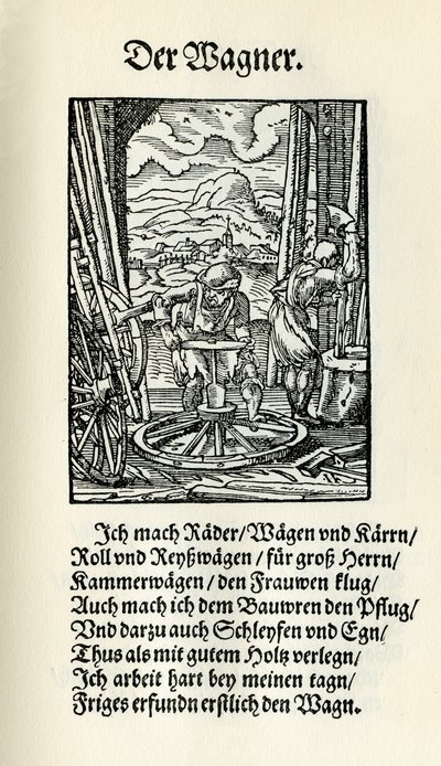 Fabricante de vagões de Jost Amman