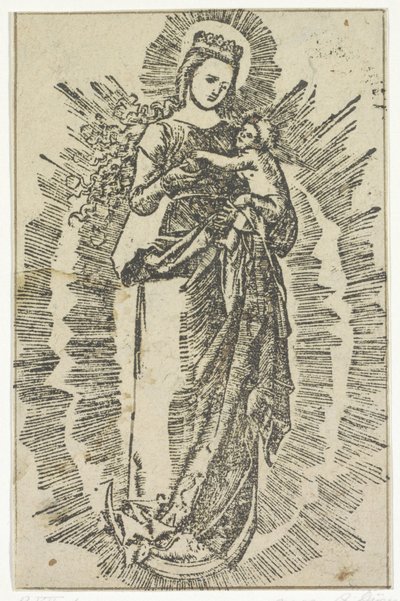 Maria com Cristo Criança de Jost de Negker