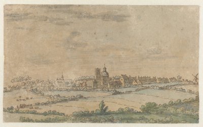 Vista de Scherpenheuvel, Brabante Flamengo de Josua de Grave (attributed to)