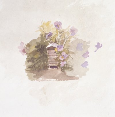 Flores de casa de pássaros (pintura) de Joyce Haddon
