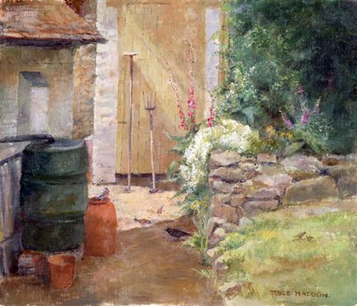 Paisagem de jardim (pintura) de Joyce Haddon