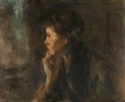 Meditação de Jozef (1824-1911) Israels