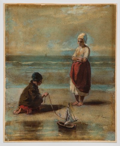 Crianças à beira-mar de Jozef Israëls