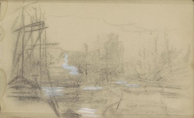 Vista do porto de Jozef Israëls