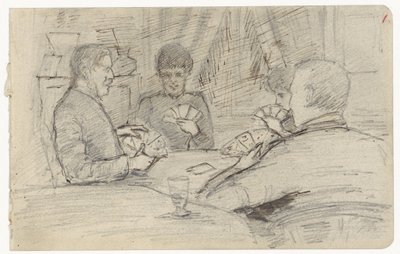Jogadores de cartas de Jozef Israëls