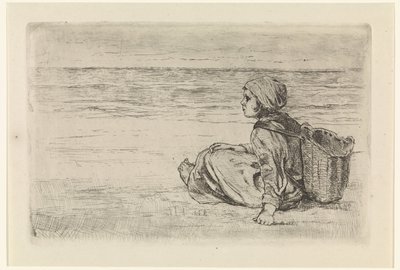 Rapariga junto ao mar de Jozef Israëls