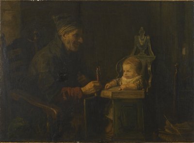 Velho e bebé de Jozef Israëls
