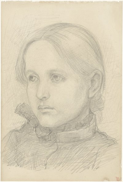 Retrato de uma rapariga de Jozef Israëls