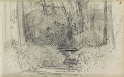 Rio numa floresta de Jozef Israëls