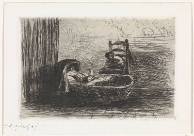 criança em peso de Jozef Israëls (signed by artist)