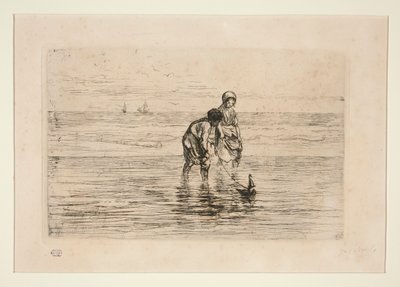 Crianças na praia de Jozef Israëls