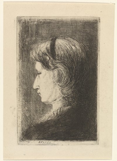 Retrato da ovelha Aleida de Jozef Israëls