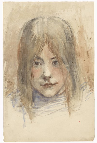Retrato de uma rapariga de Jozef Israëls
