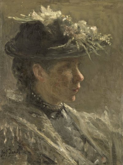 Estudo de Sijtje van Bemmel (1880-1963) de Jozef Israëls