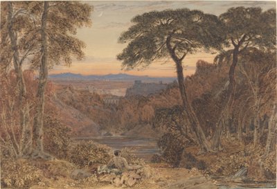 Uma paisagem Arcádia de Jr. George Barret