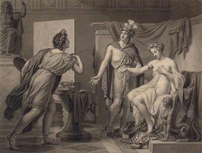 Alexandre Cedando Campaspe para Apeles de Jérôme Martin Langlois
