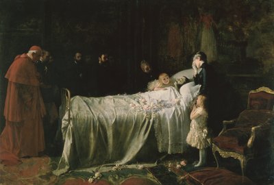 A Morte de Don Alfonso XII (1857-85) (O Beijo Final) 1887 de Juan Antonio Benlliure y Gil