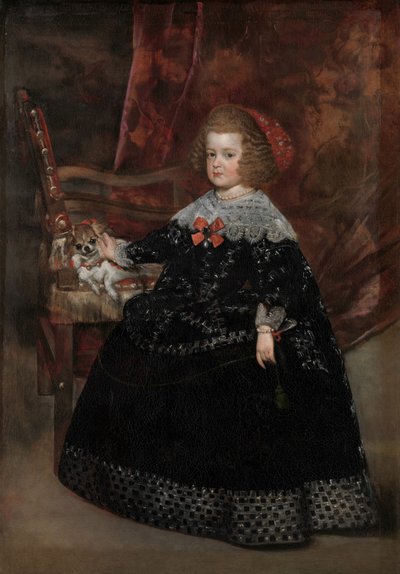 Maria Teresa, Infanta da Espanha, c.1645 (óleo sobre tela) de Juan Bautista Martinez Del Mazo