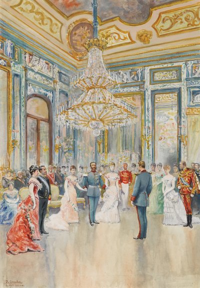 O casamento de Ludwig Ferdinand de Wittelsbach, Príncipe da Baviera (15859-1949) e a Infanta Maria de la Paz de Borbon de Juan Comba y Garcia