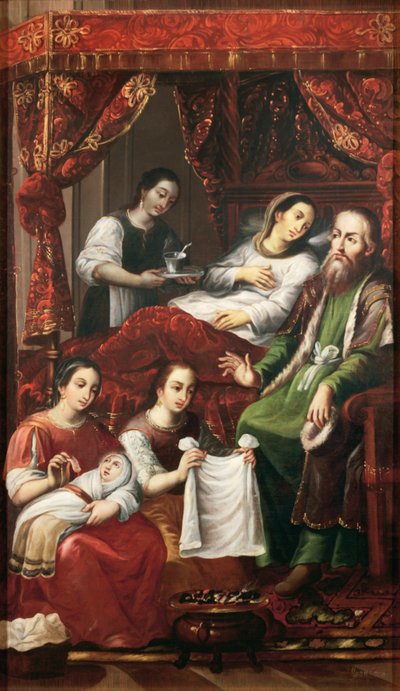 Nascimento de Maria, de Juan Correa (cerca de 1646-1716) de Juan Correa