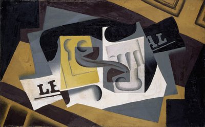 Vidro e Jornal de Juan Gris