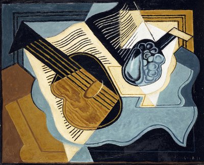 Guitarra e fruteira, 1921 de Juan Gris