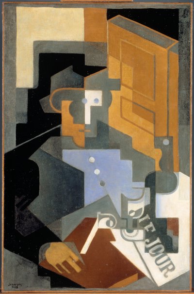 Homem de Touraine, 1918. de Juan Gris